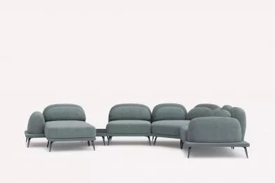 Угловой диван Tavola Glow Ice Blue