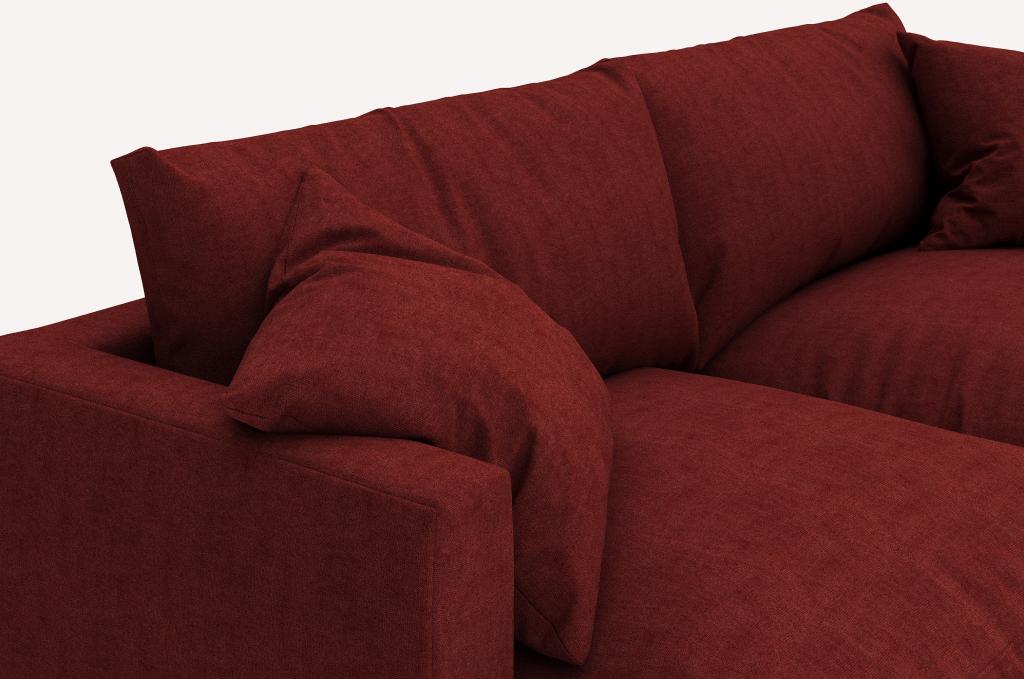 Прямой диван Ego Crown Cranberry
