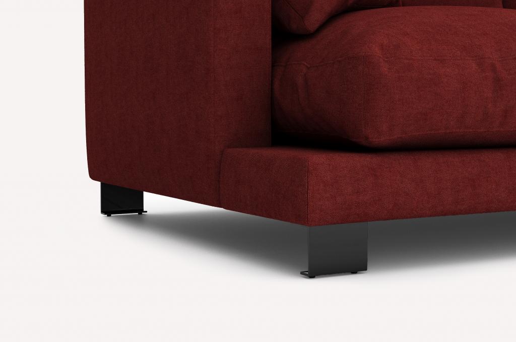 Прямой диван Ego Crown Cranberry