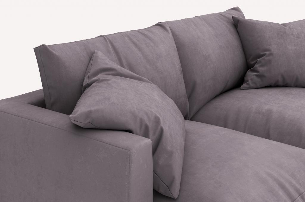 Прямой диван Ego Hilton Pudra