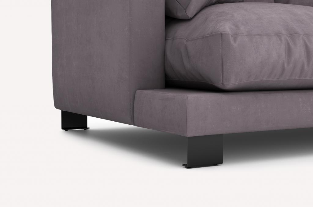 Прямой диван Ego Hilton Pudra